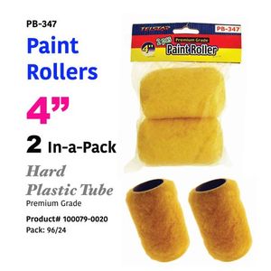 2Pk 4" Paint Roller Covers
