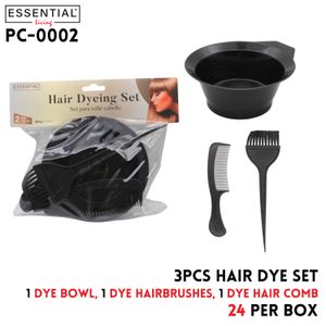 2pcs Hair Dye Set Black, Blister card packing