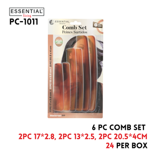 Comb Set 6Pc /Set;Bc Size 7X11"H