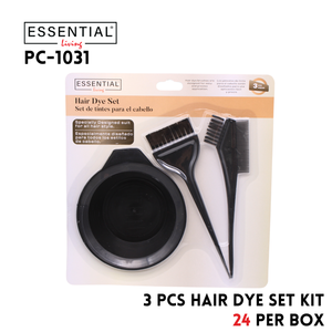 3pcs Hair Dye Set Black, Blister card packing