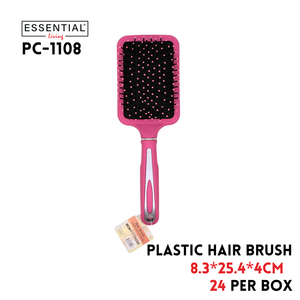 Plastic Hair Comb, 8.3x25.5x4cm, Pink