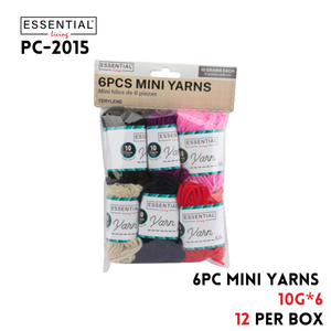 6pc Mini Yarns 10 Grams Each