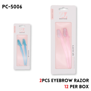 2pcs Eyebrow Razor 5", Stainless Steel