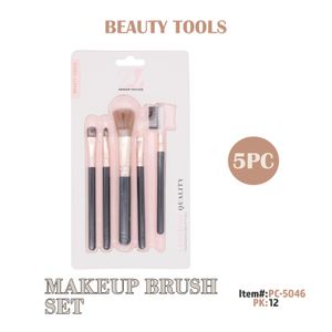 5pcs Makeup Brush, Plastic+Nylon