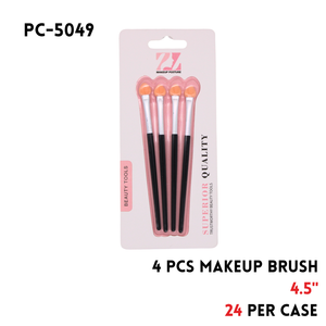 4pcs Makeup Brush, 4.5", Plastic+Latex