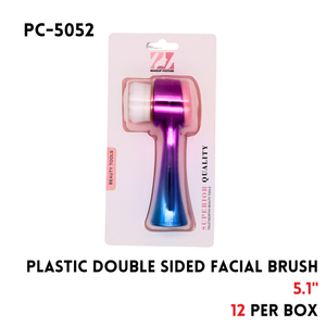Double Sided Facial Brush, 5.1", Plastic