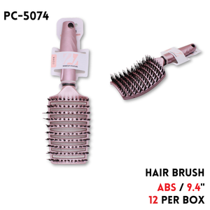 Hair Brush, 9.4", ABS, Pink