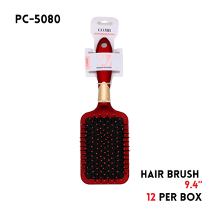 Hair Brush, 9.4", ABS, Red