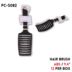 Hair Brush, 9.4", ABS, Black