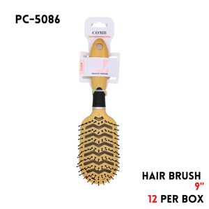 Hair Brush, 9", ABS, Yellow