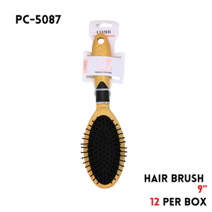 Hair Brush, 9", ABS, Yellow
