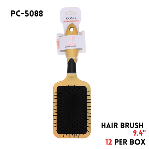 Hair Brush, 9.4", ABS, Yellow