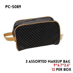 Makeup Bag, 10.4"x5.5"x4.4", PU