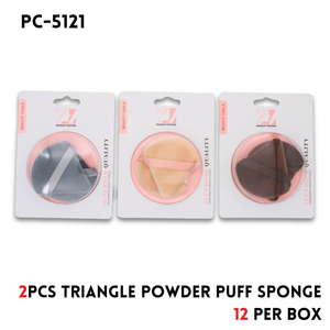 2pcs Triangle Powder Puff,sponge,5 colors