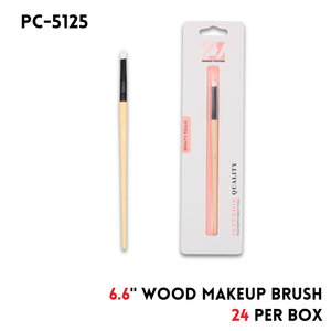 Makeup Brush,wood,6.6"