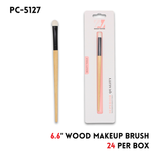 Makeup Brush,wood,6.6"