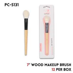 Makeup Brush,wood,7"
