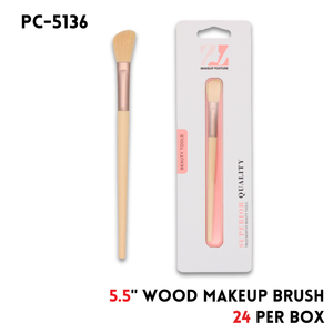 Makeup Brush,wood,5.5"
