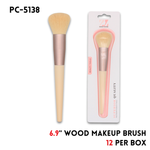 Makeup Brush,wood,6.9"