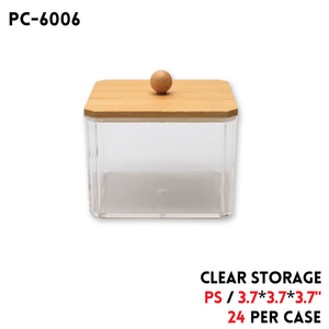 Clear Plastic Storage , PS, 3.7"x3.7"x3.7"