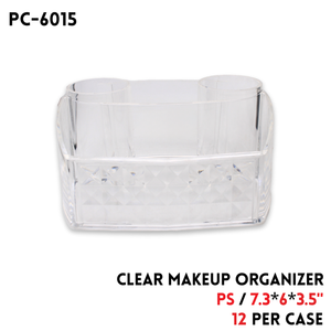 Clear Makeup Organizer, PS, 7.3"x6"x3.5"