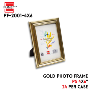 PS Photo Frame 4x6" Gold