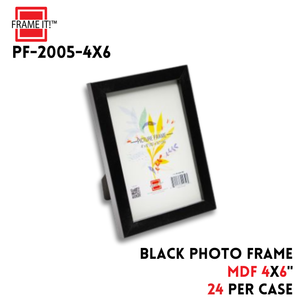 MDF Photo Frame 4x6" Black