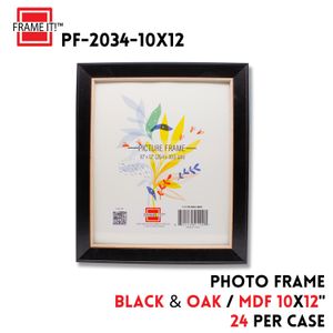 MDF Photo Frame 10X12" Black & Oak