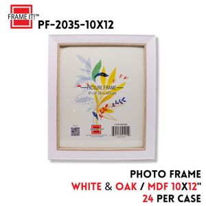 MDF Photo Frame 10X12" White & Oak