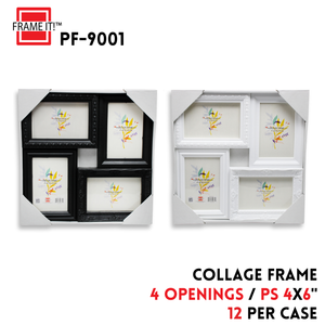PS Collage Frame White 4(4x6) Openings
