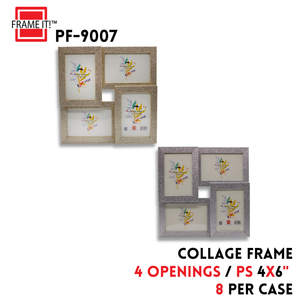 PS Collage Frame Gold, Silver 4(4x6) Openings