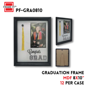 MDF Graduation 8x10" Black Frame