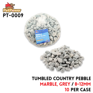 Tumbled Country Pebble 8-12mm,Marble,Grey
