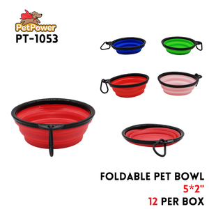 Foldable Pet Bowl 5" x 2"