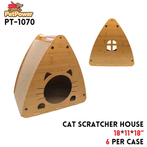 Cat Scratcher House 18??x11"18",MDF&Corrugated Paper?