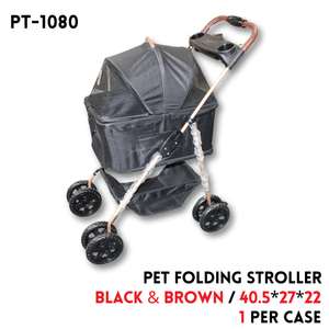 Pet Folding Stroller 40.5"x27"x22"