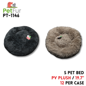 Pet Bed S PV plush 19.7inch,2 colors