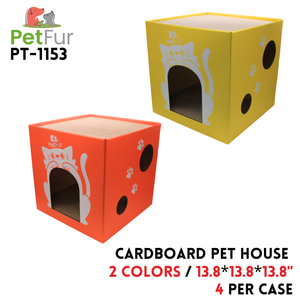 Pet House Cardboard 13.8*13.8*13.8inch