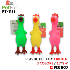 Pet Toy, Plastic, 6.7"X2.6", 3 colors