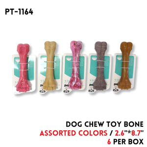 Pet Toy Bone, 2.6"x8.7", 4 colors