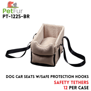Brown
Dog Car Seats with Safe Protection Hooks,Safety Tether