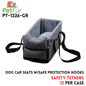 Gray
Dog Car Seats with Safe Protection Hooks,Safety Tethers
