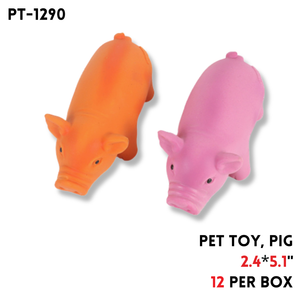Pet Toy, Pig, 2 Colors, 5.1"x2.4"