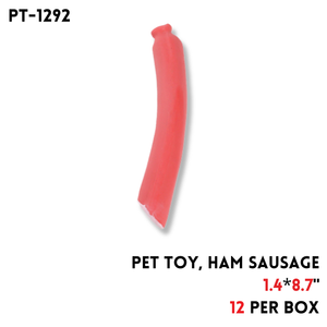 Pet Toy, Ham Sausage, 8.7"x1.4"