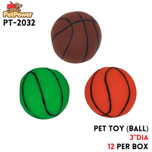 Pet Toy (Balls assorted colors) 3" diameter