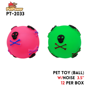 Pet Toy ( Balls assorted colors) 3" diameter