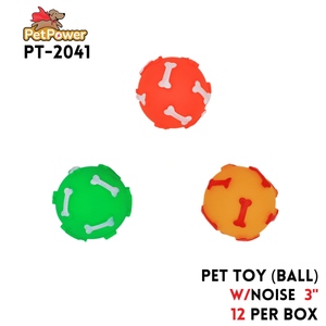 Pet Toy (Balls assorted colors) 3" diameter