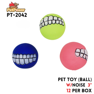 Pet Toy (Balls assorted colors) 3" diameter