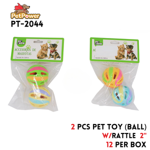 Pet Toy (Balls assorted colors 2" diameters)