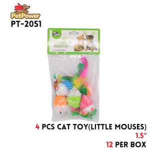Pet Toy little mouses assorted colors